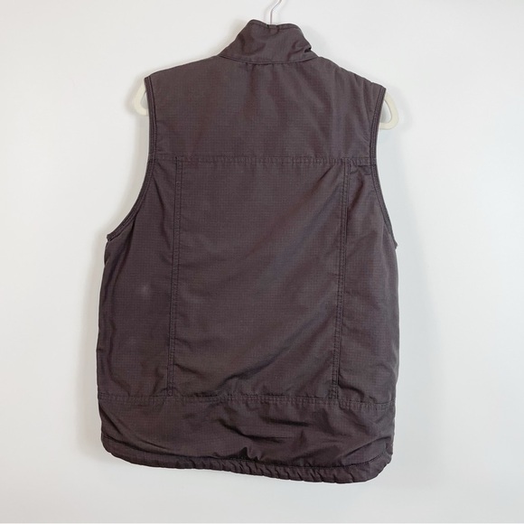 Berne Heartland Vest Fleece-Lined Ripstop Insulated Zip Up Grey - Picture 6 of 8